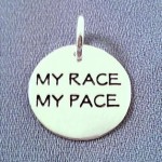 My Race My Pace Sterling Silver Charm