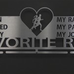 Favorite Run Heart Medal Display