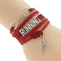Love running bracelet red